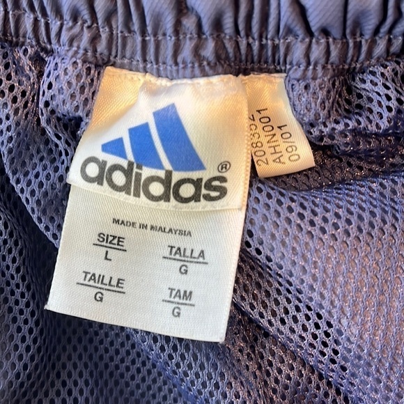 Vintage ('01) ADIDAS Light Windbreaker Track Pants Wide Leg Y2k 2000s - Picture 6 of 11